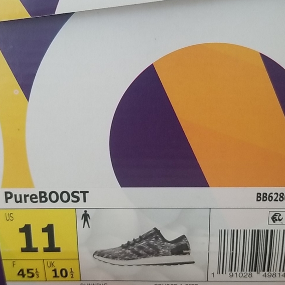 Adidas Pureboost Running Shoe Mens Size 11 - Picture 3 of 3